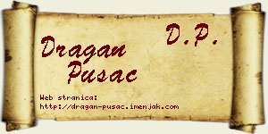 Dragan Pušac vizit kartica